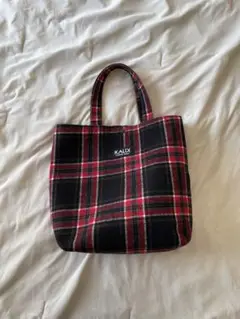 KALDI チェック柄 ハンドバッグ