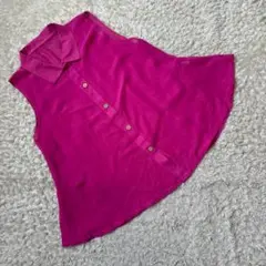 ✨ イノチェンテ ✨レディース レッドピンク ノースリーブ シャツ M Ｌ