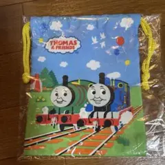 【新品未使用】きかんしゃトーマス　巾着袋　コップ袋
