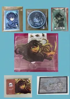 鬼滅の刃 無限城 ダイニングくじ アクスタ カード 時透無一郎 缶バッジ ナムコ