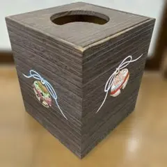 屑入れ 卓上ゴミ箱　天然木　桐　会津　桐芸　卓上 昭和レトロ