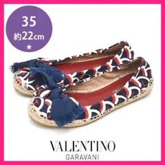 美品❤️ヴァレンティノ エスパドリーユ フラットシューズ 35(約22cm)