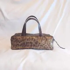 ♥ハンドメイド♥牛革と合皮の小型ボストンバッグ