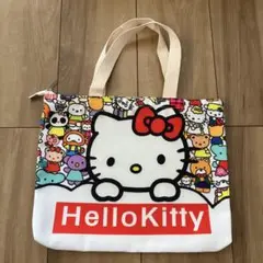 ハローキティ カラフルキャンバスバッグ チャック付