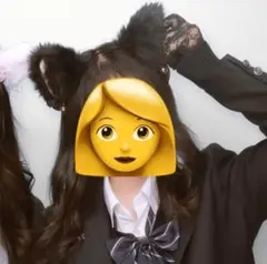 黒いファー耳飾り コスプレ用