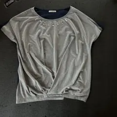 ナイスクラップ　オーバーサイズ　Tシャツ　カットソー　2トーン　バイカラー