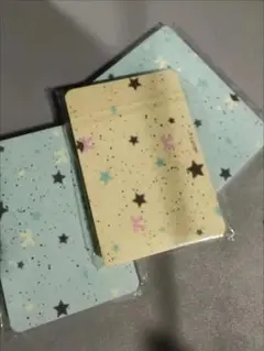 母子手帳ケース 星とクマの模様 3枚セット