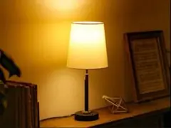 シンプルテーブルランプ ブラック×ホワイト