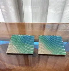 レジンアート海 オーシャンアート 10cm X 10cm no.159