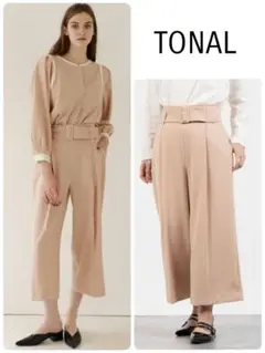 [極美品]トーナル アナウンサー着用♡楽ちんクロップドパンツ