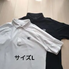 COBRA Lサイズ ポロシャツ ホワイト ブラック 2枚セット