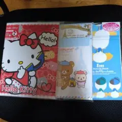 ハローキティ　リラックマ　ドナルドダック　レターセット