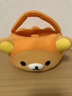 新品未使用　リラックマ　ぬいぐるみ　かご　小物入れ　1番くじ