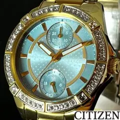 【展示品特価】CITIZEN/レディース腕時計/エコドライブ/ブルー色/かわいい