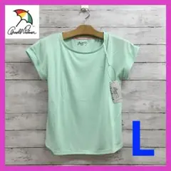 新品 アーノルドパーマー ヨガTシャツ レディース L ライトグリーン