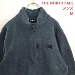 ノースフェイス ハーフジップ フリース スウェット 刺繍ロゴ M メンズ