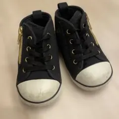 CONVERSE ジッパー付き ブラックシューズ