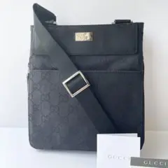 【未使用級】GUCCI ミニ ショルダー バッグ サコッシュ GG キャンバス