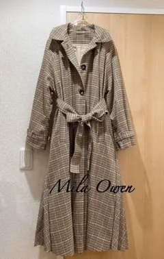 Mila Owen チェック プリーツスカート コート
