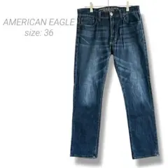 【アメリカンイーグル】 SLIM STRAIGHT 30/30 ブルー コットン