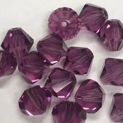 プレシオサ　 ソロバンビーズ　アメジスト　6mm　50個