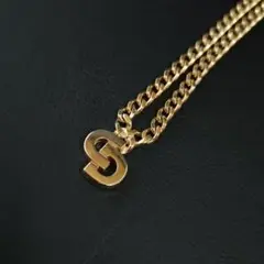【美品】Dior ディオール ネックレス CDロゴ ゴールド 喜平チェーン