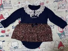 美品　BEAMS DESIGN 花柄ロンパース 80