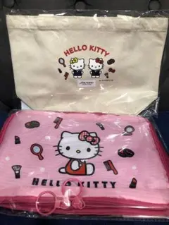 ハローキティ資生堂コラボ オリジナルポーチ＆ミニトートセット