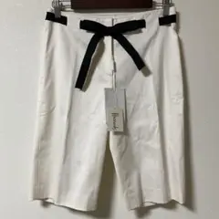 【新品】ハロッズ　ハーフパンツ　3 アイボリー 薄手　夏　コットン　日本製 L