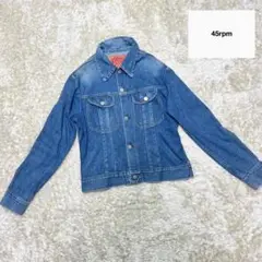 ✨美品✨45rpm デニムジャケット ワンポイントロゴ