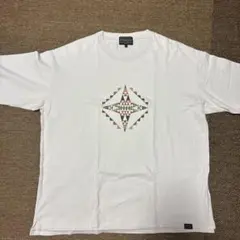 Pendleton 幾何学模様 Tシャツ ホワイト　サイズL デザイン良い‼️