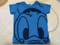 ドナルドダック Tシャツ 青
