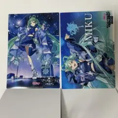 初音ミク2枚セット マジカルミライ2025 クリアビジュアルポスター 二色コペ