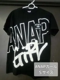 ANAPGIRL Tシャツ Sサイズ レディース 半袖 ロゴ入り カジュアル