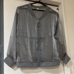 【新品未使用】シアーアウター ブルゾン グレー