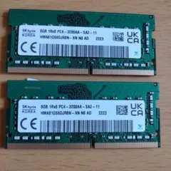 SK hynix DDR4 8GB 3200 メモリー 2枚セット