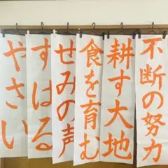 JA共済　書道コンクール　条幅の部　書道手本