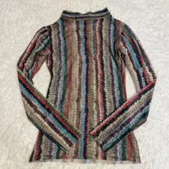 【極美品】Cycle by myob シアートップス 長袖 マルチカラー フリー