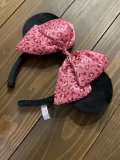 ディズニー ミニー ヒョウ柄 カチューシャ