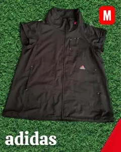 adidas ブラック ベスト M CLIMA LITE メンズ ジップアップ