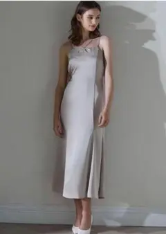 riu Rちゃん　cut out ribbon camisole dress