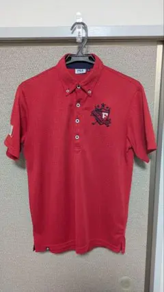 FILA GOLF フィラゴルフ ゴルフウェア ポロシャツ 半袖 赤
