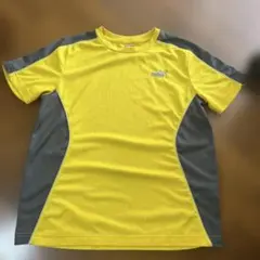 PUMA プーマ　イエロー・グレー Tシャツ M メッシュ　かっこいい