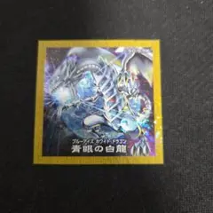 遊戯王 デュエルモンスターズ 青眼の白龍 背景地球イラスト シール