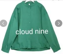 cloud nine クラウドナイン 裾紐入り前開きブラウス