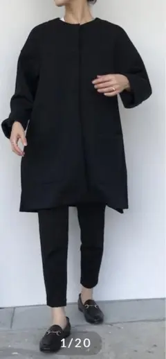 値下げtinoir ボンティングノーカラージャケット