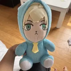アニメキャラクター ぬいぐるみ 水色