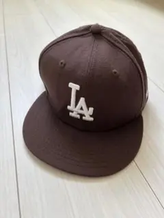 NEW ERA LA 59FIFTY ブラウンキャップ 7 3/8