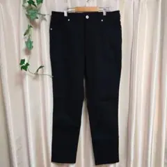 カジュアルパンツ 黒 LL 裏起毛