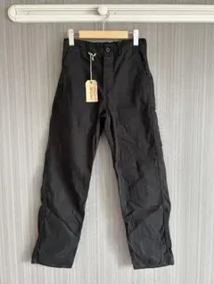美品 オアスロウ orslow フレンチワークパンツ ０　ブラック